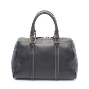 Christian Dior Boston Bag Leather Black
